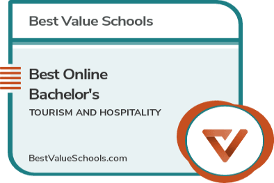 Best Online Bachelor's Degrees in Tourism and Hospitality badge